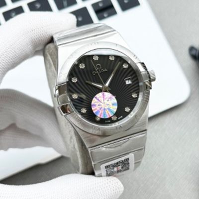 OMEGA Constellation 39mm Co-Axial Watch Black Diamond Dial